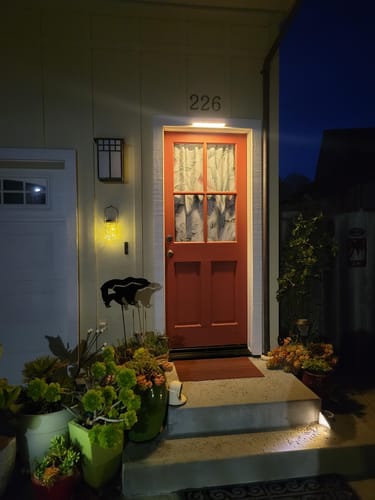 Customer photo review of Solar Wall Light with Motion Sensor