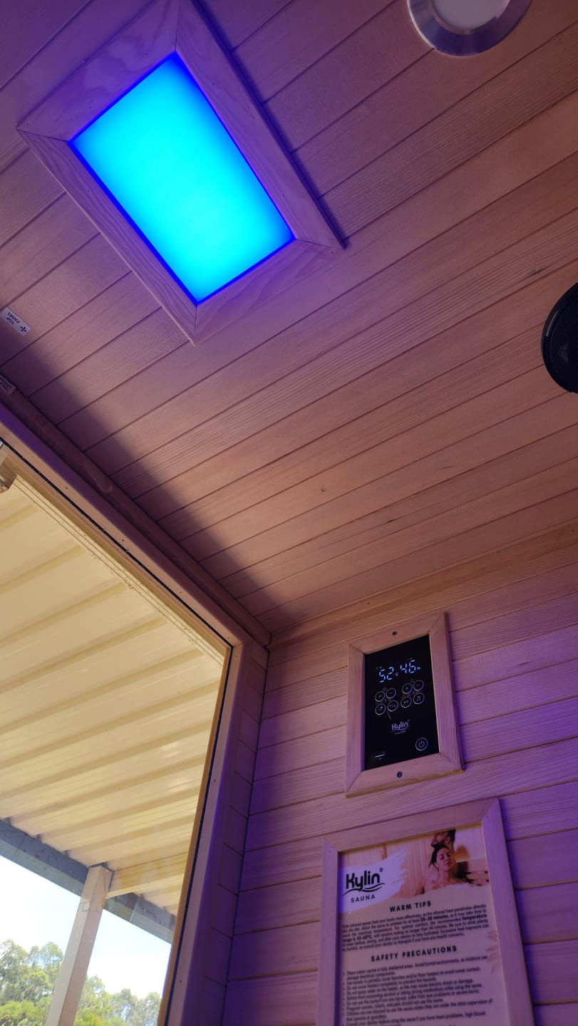 Customer photo review of Kylin Low EMF Carbon Infrared Sauna Room 2 Person H6203 (Floor Heater included)