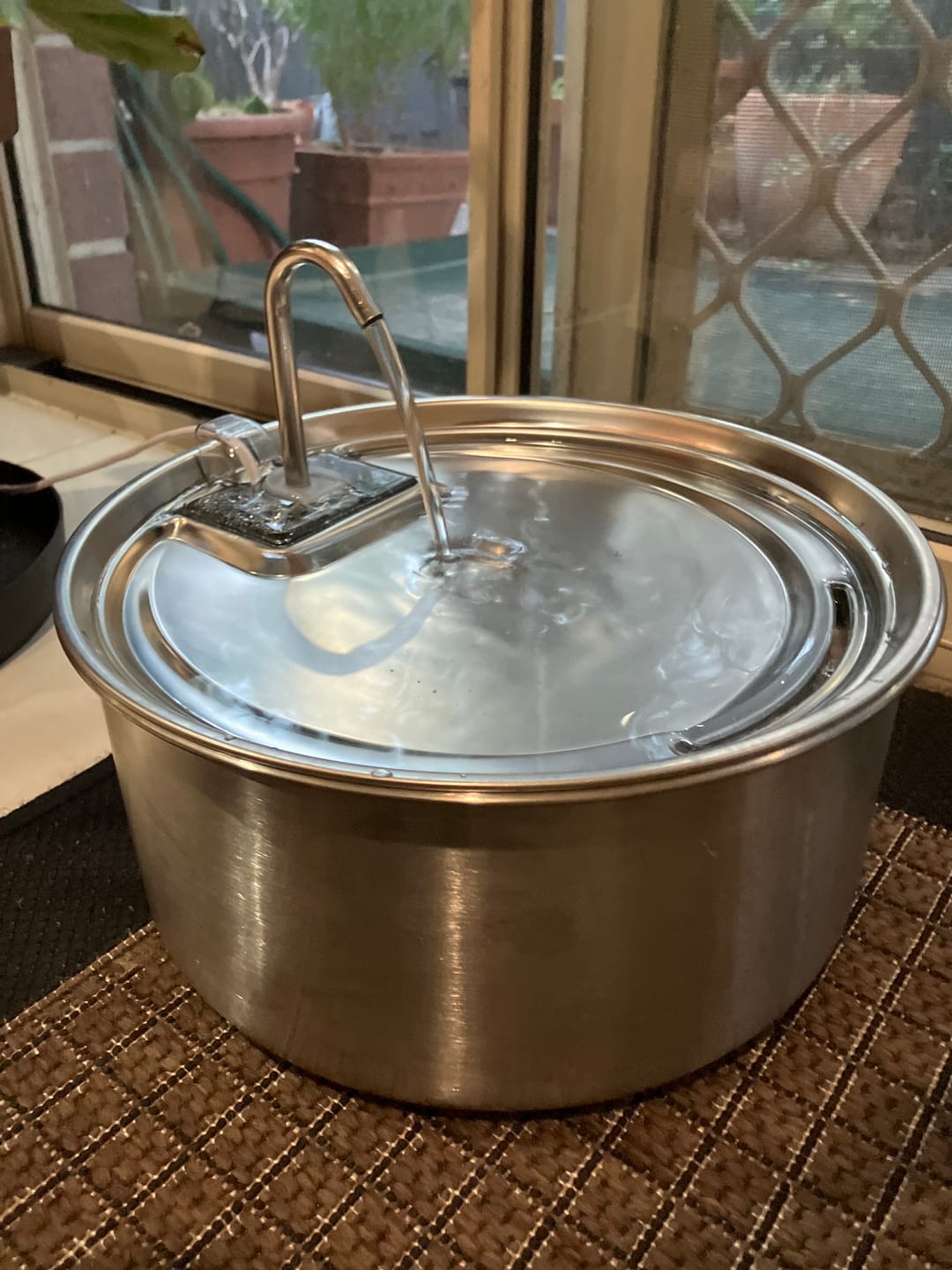 Customer photo review of 7L Stainless Steel Automatic Pet Water Fountain
