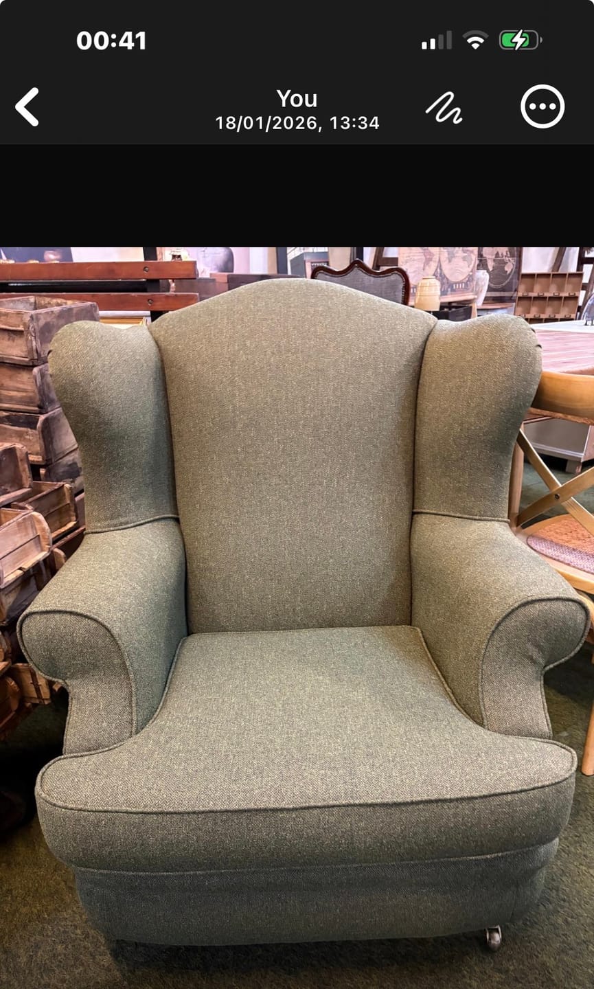 Customer photo review of Herringbone Tweed Upholstery Fabric