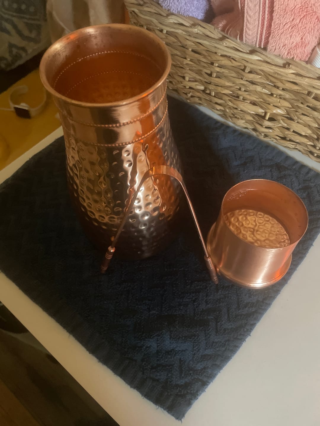 Customer photo review of Himalayan Ayurvedic Bedside Carafe
