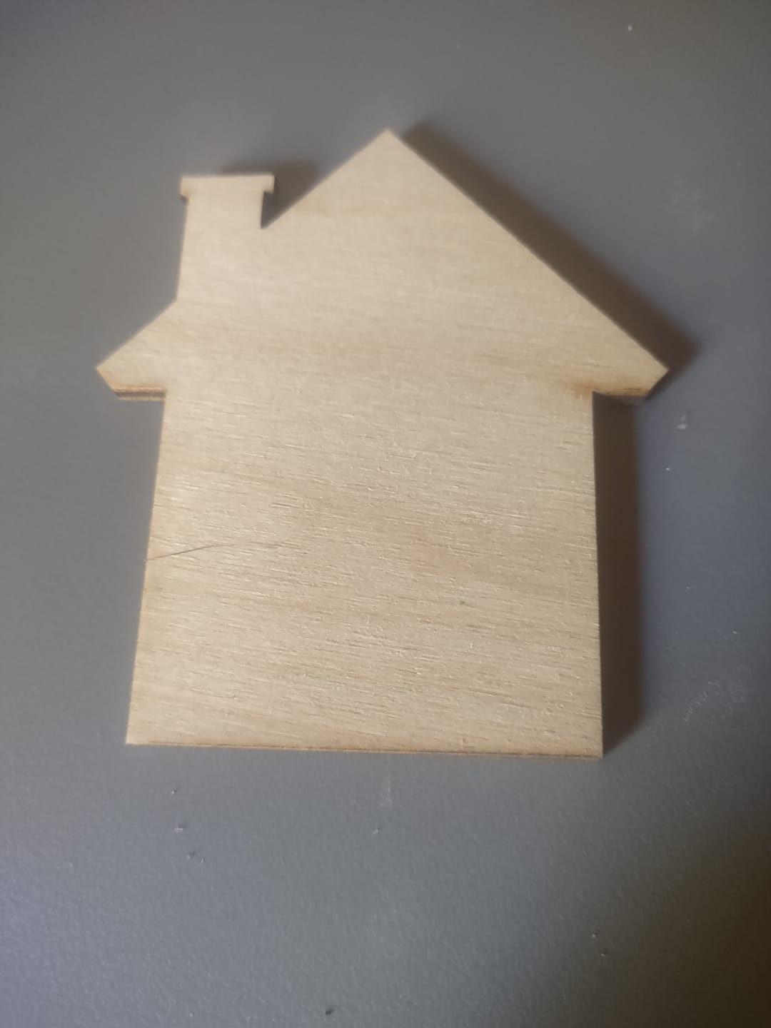 Customer photo review of Unfinished Wood House Shape - Craft - up to 46" DIY