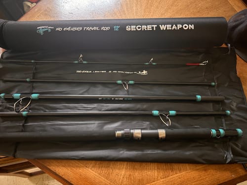 Customer photo review of 12ft "Secret Weapon" Crab Snare/Surf No Excuses Travel Rod, 5-Piece Heavy Action