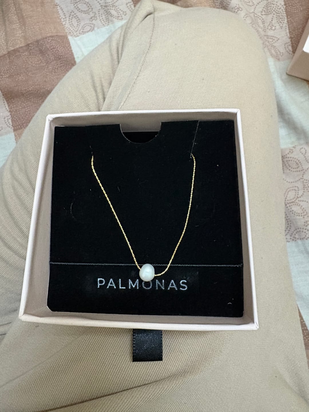 Customer photo review of Delicate Pearl Necklace