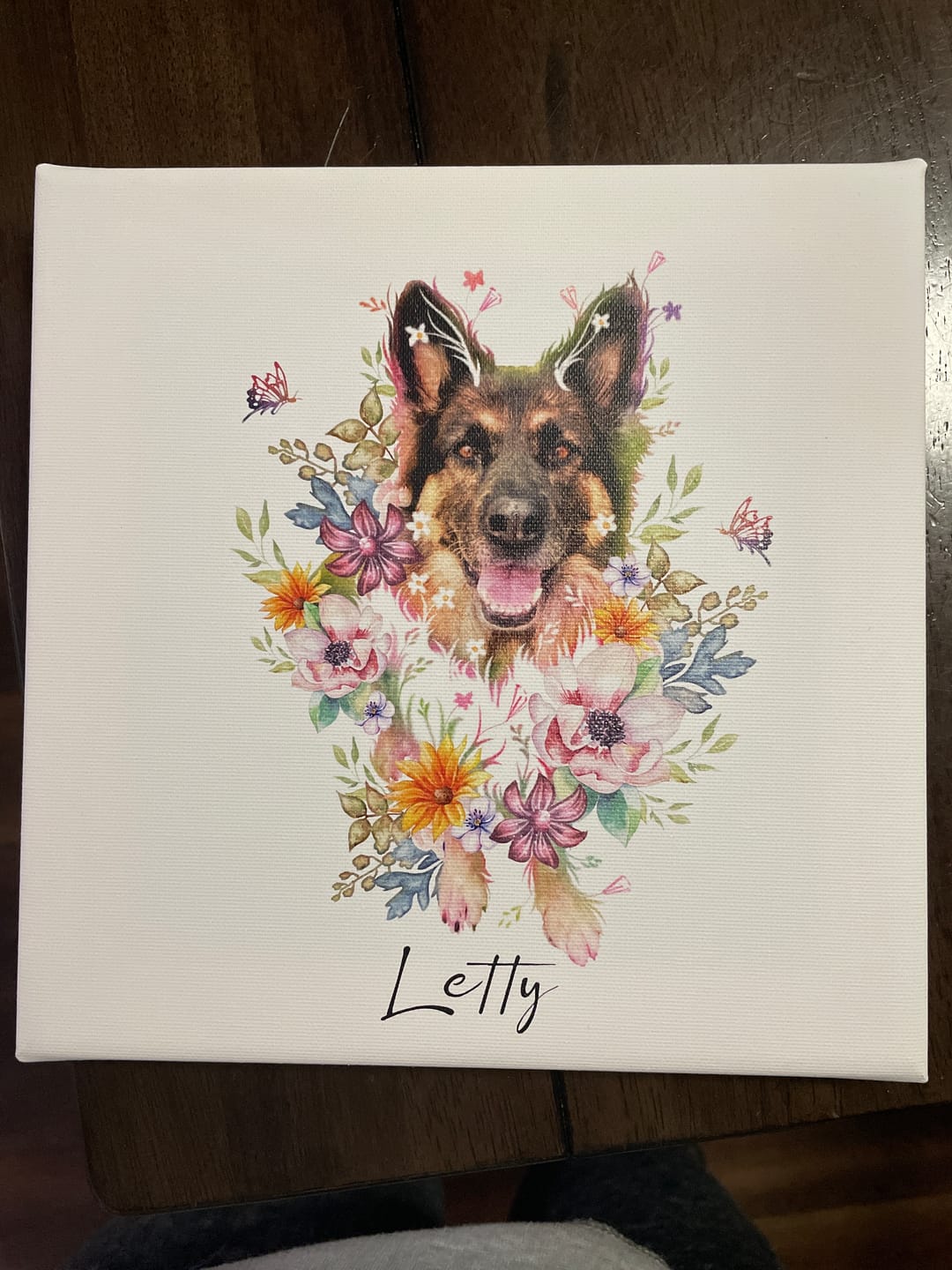 Customer photo review of Flowerpup Custom Pet Portrait (Humans too!)
