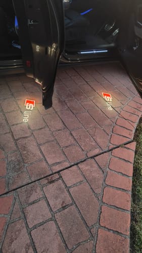 Customer photo review of AUDI DOOR LIGHTS