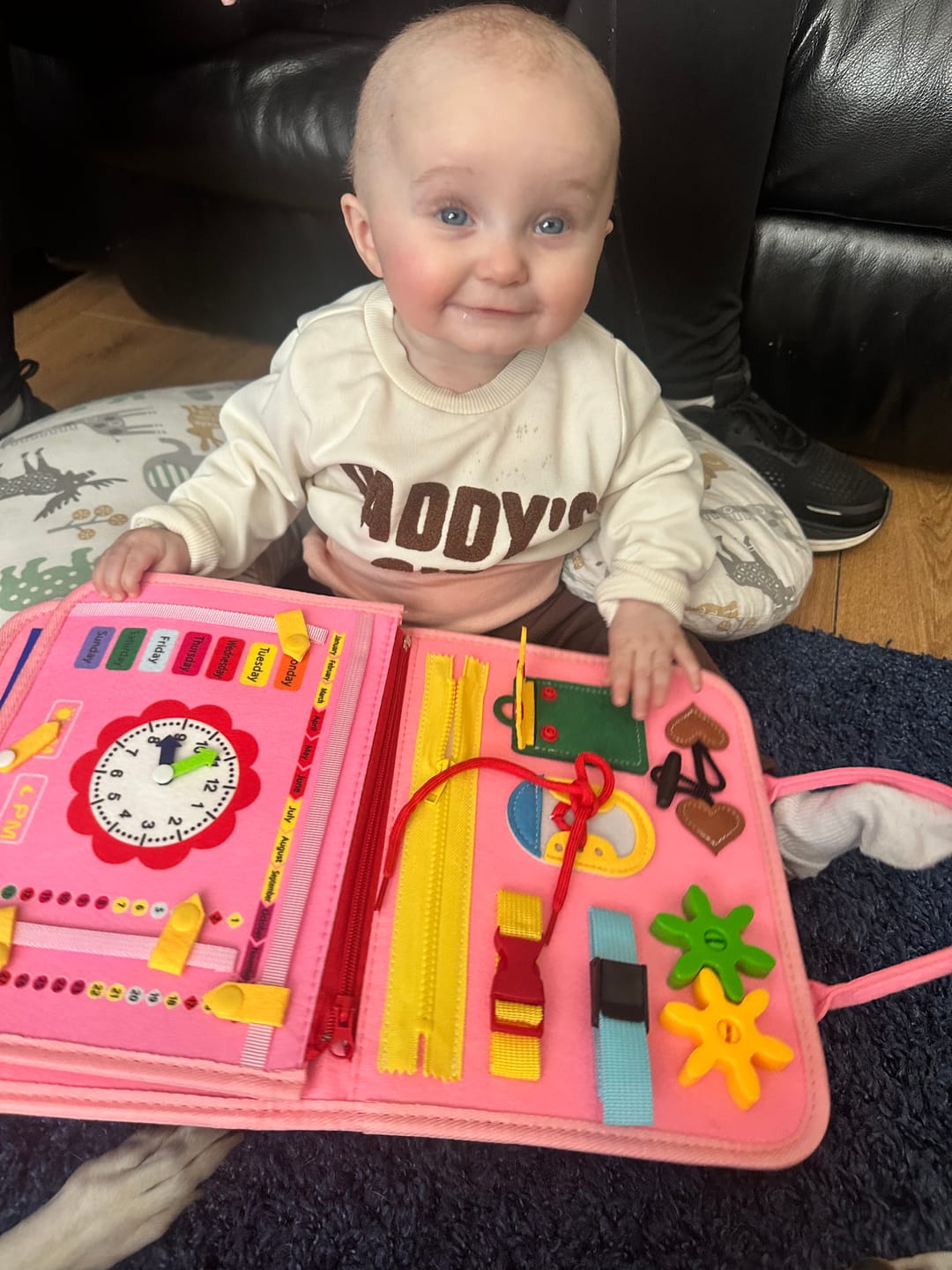 Customer photo review of BusyNest – Sensory Play Board for Little Learners
