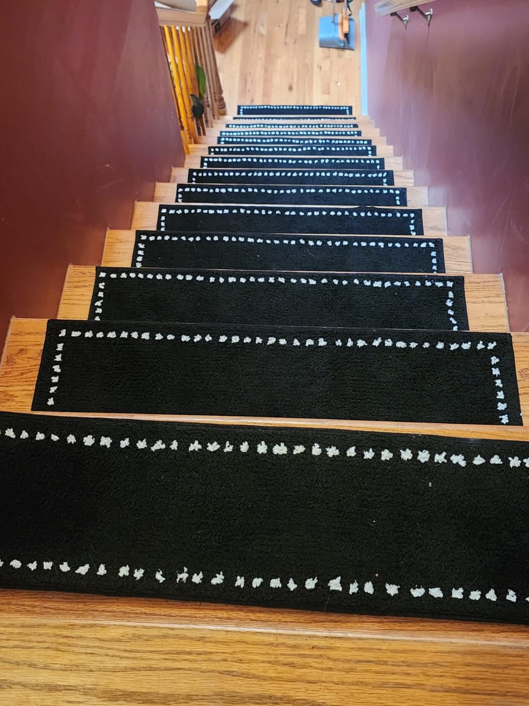 Customer photo review of CloudSoft Non-Slip Stair Treads - Black