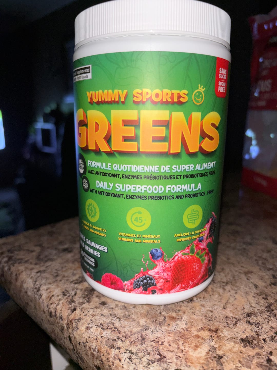 Customer photo review of Yummy Sports - Greens - 300g