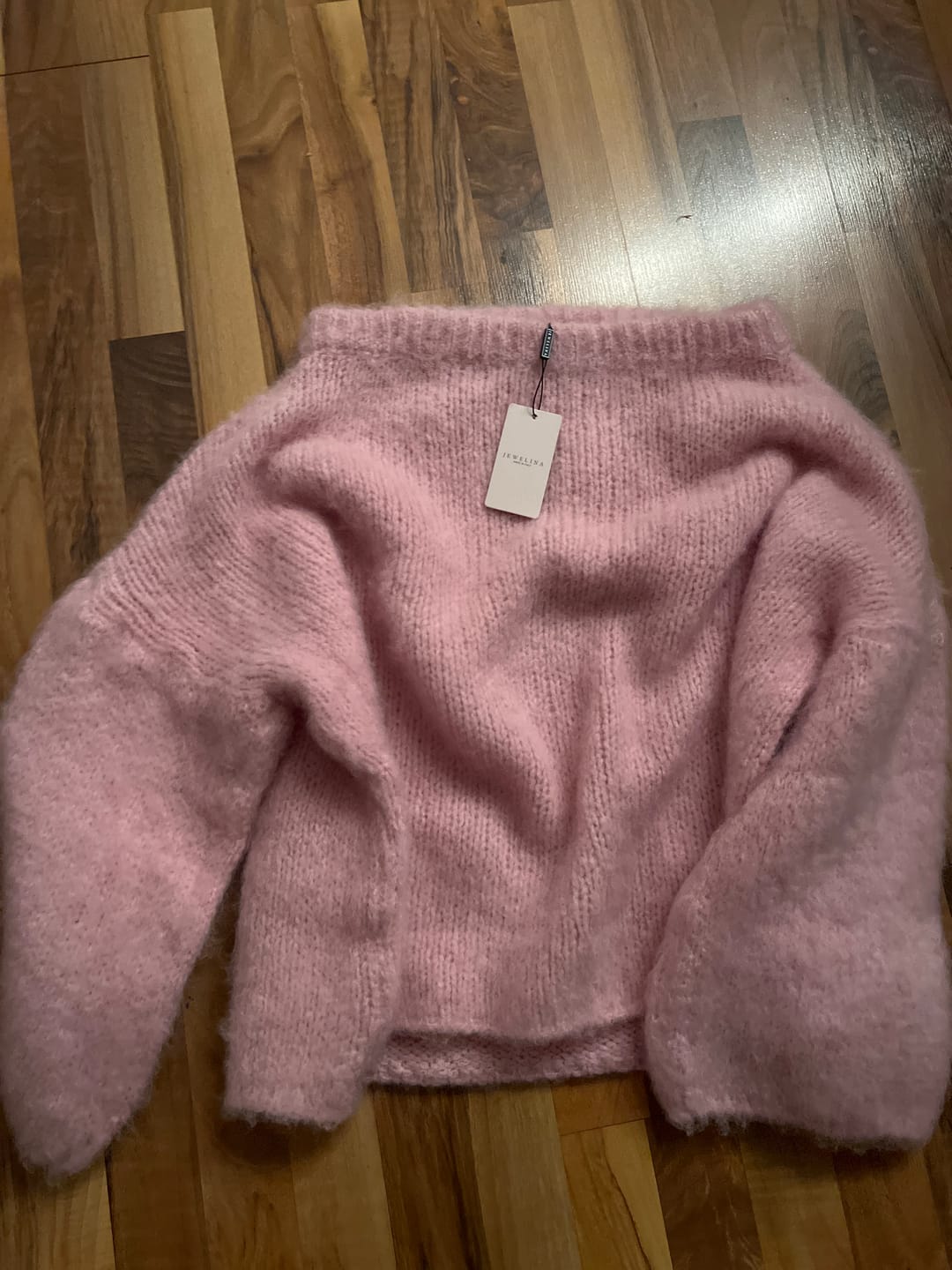 Customer photo review of Oversize Cozy Stripes Pullover