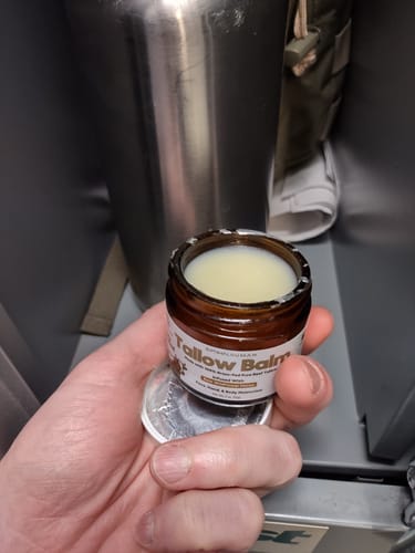 Customer photo review of Grass-Fed Tallow Balm With Raw Honey