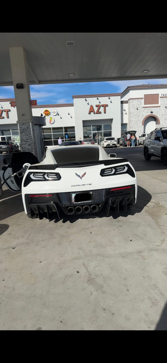 Customer photo review of Corvette C7 Add On Rear Bumper Diffuser