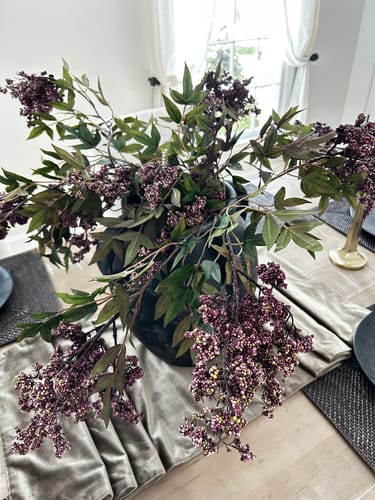 Customer photo review of Faux Dusty Plum Stem