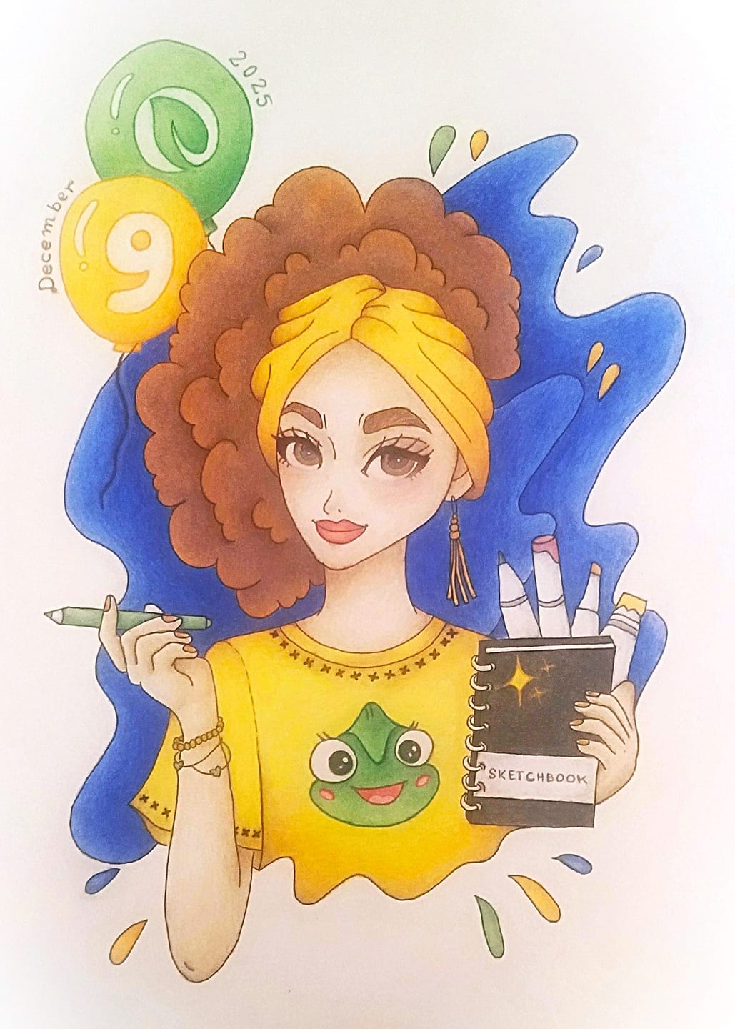 Customer photo review of Ohuhu Double-Sided Bleedproof Coloring Book