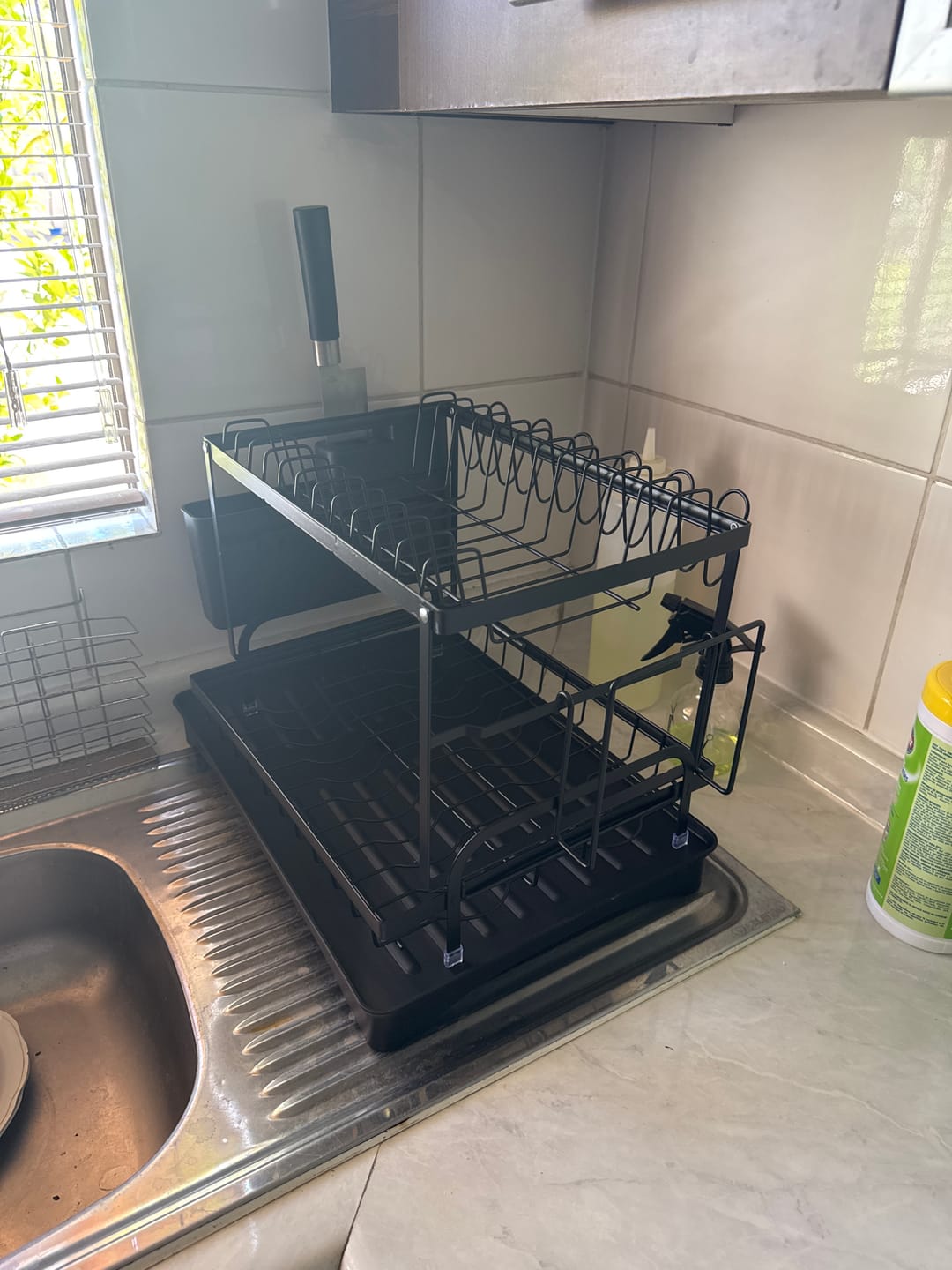 Customer photo review of Escurridor De Platos 2 Niveles Secaplatos Multifuncional