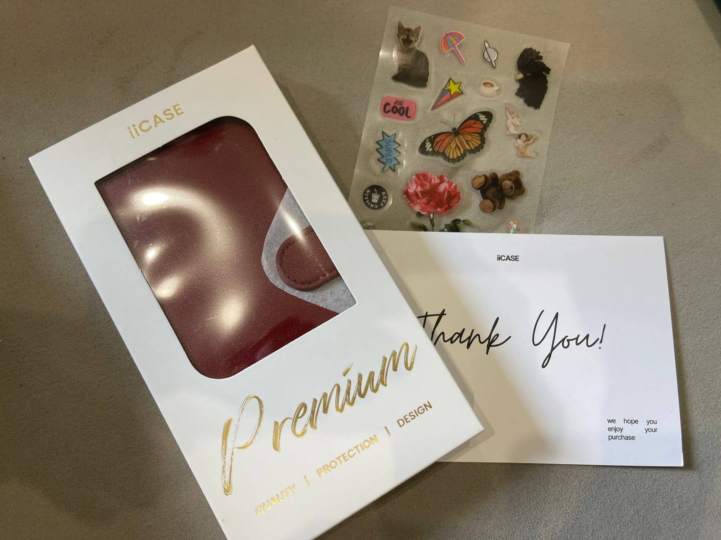Customer photo review of Classic Design Genuine Leather Wallet iPhone Case
