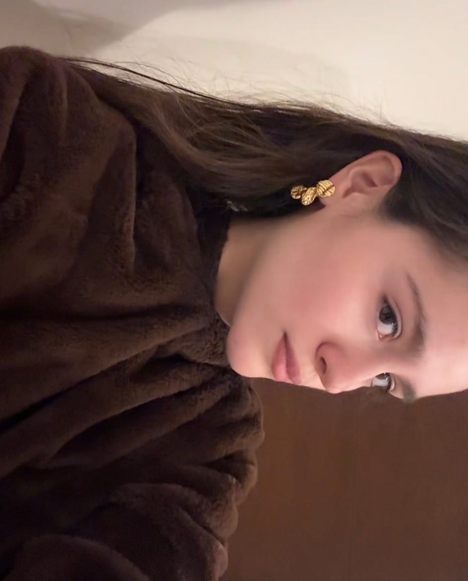 Customer photo review of Par Arete Triple Circulo Irregular