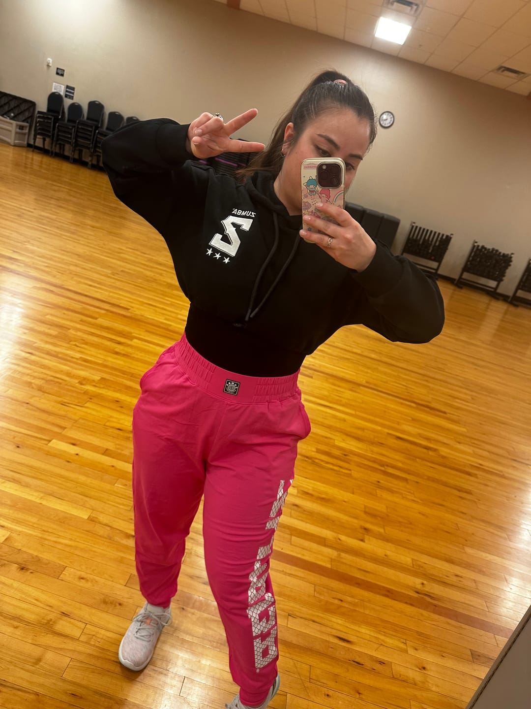 Customer photo review of Zumba Libre Ultra Crop Pullover Hoodie