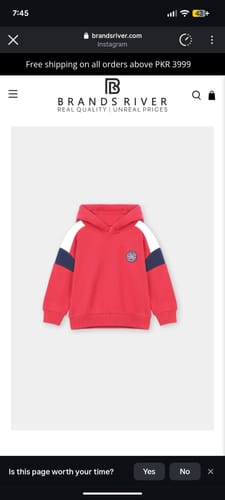 Customer photo review of Kids Premium Quality Panel Fleece Hoodie