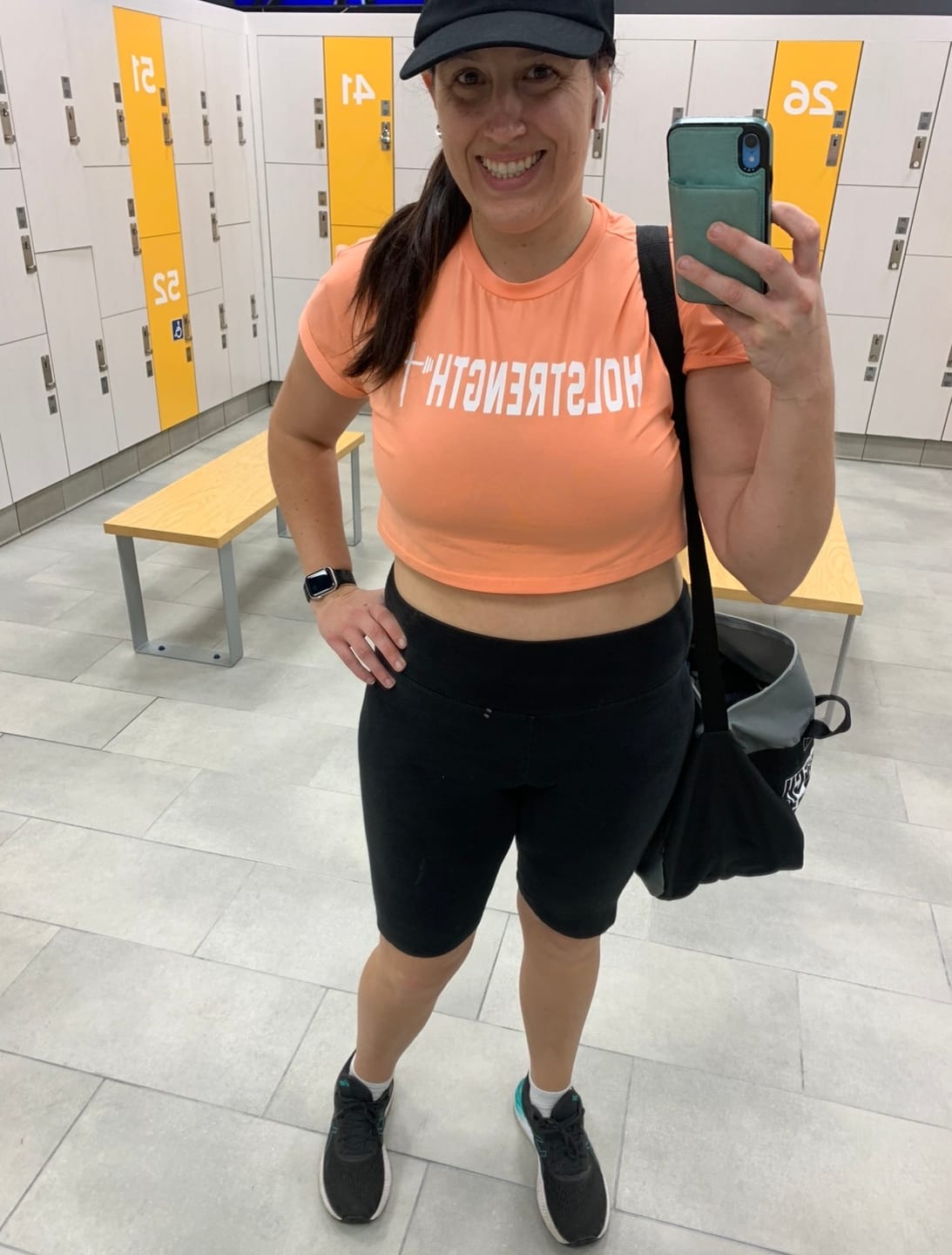 Customer photo review of Essential Crop Tee