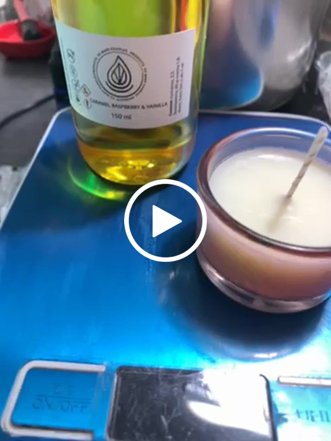 Customer video review of Fragancia CARAMEL RASPBERRY & VAINILLA