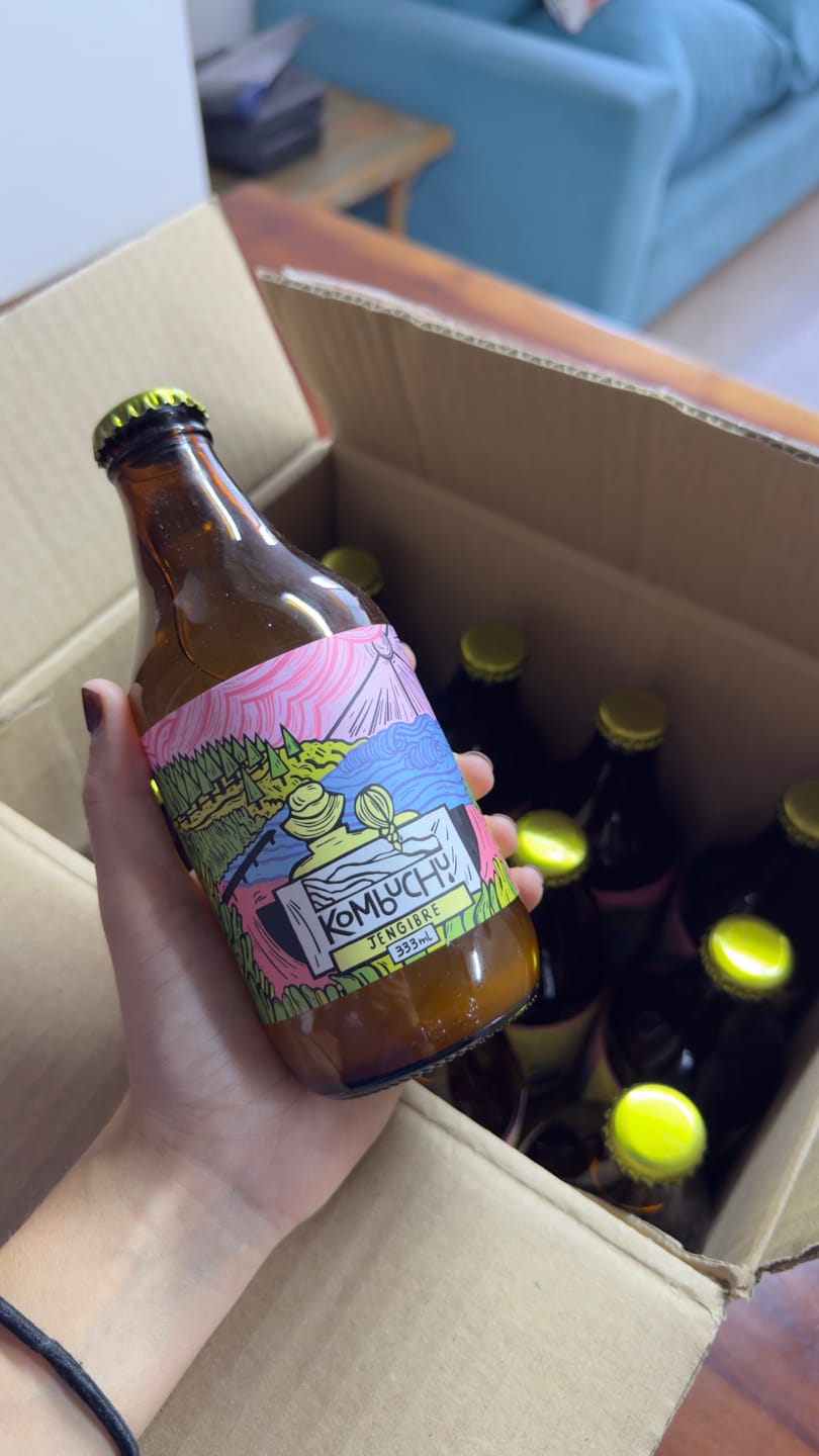 Customer photo review of Caja Kombuchu Jengibre (12x333cc)