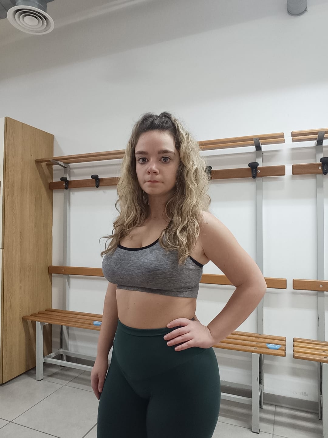 Customer photo review of Leggings Push up Gym Fashion Verde Pino