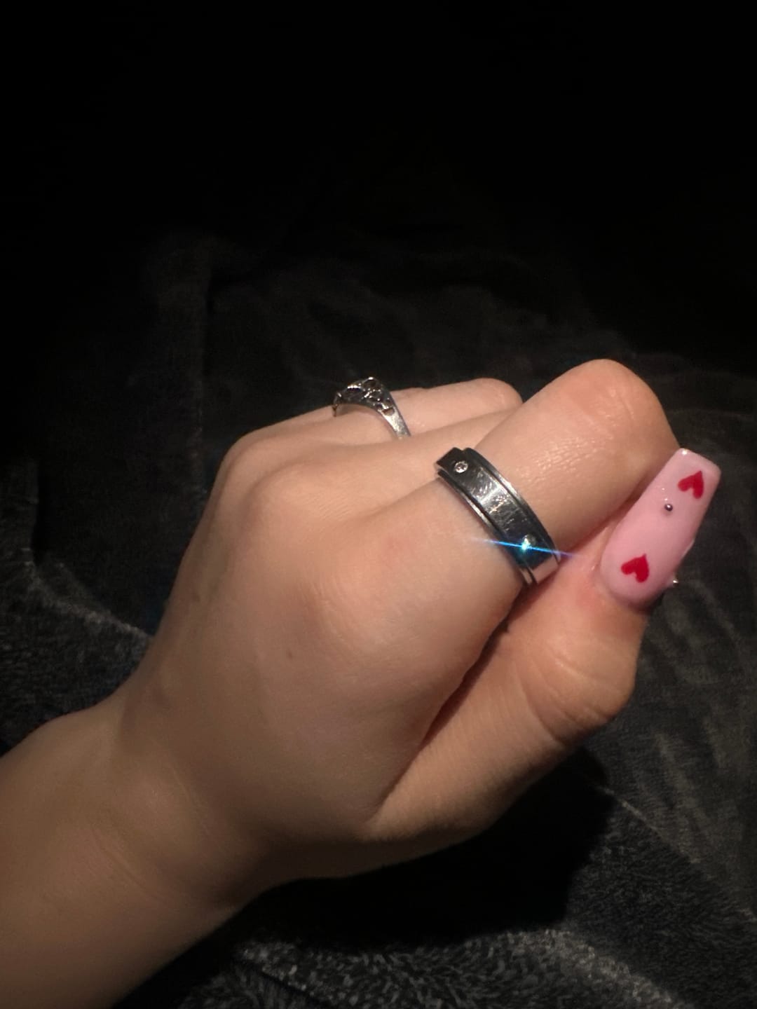Customer photo review of Spins Love Ring
