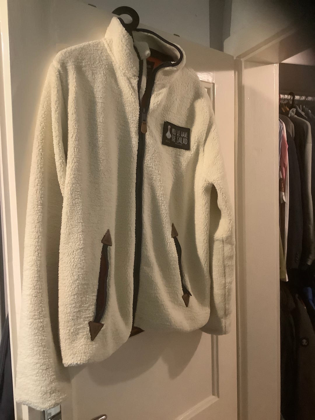 Customer photo review of Patch · Unisex Premium Sherpa Jacke