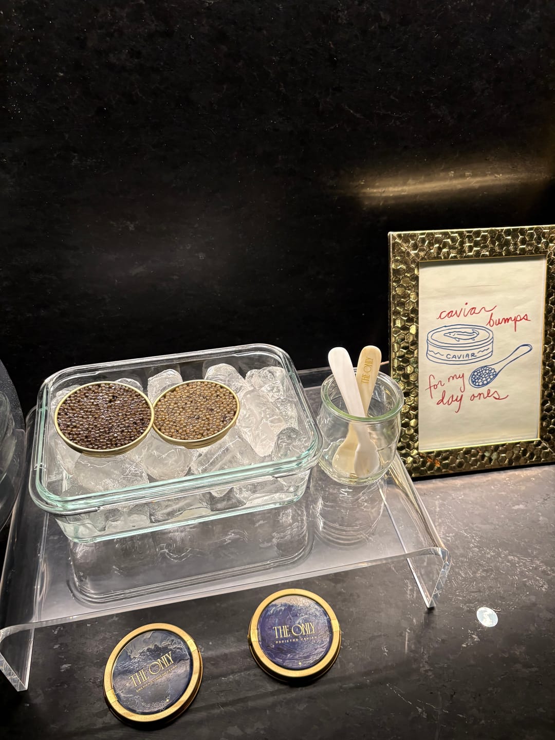 Customer photo review of Mother of Pearl Caviar Spoon