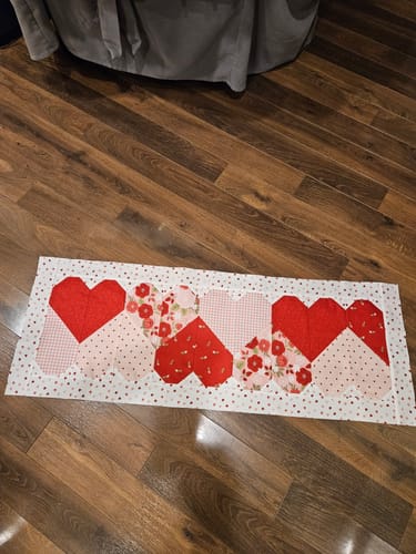 Customer photo review of Let’s Play Hearts Runner Kit