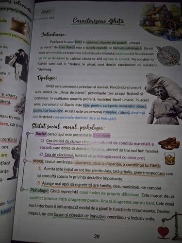Recenzie cu fotografie de la un client despre Carte Română Bacalaureat Bacademia (temă și viziune, caracterizare, relație) - Ediția II