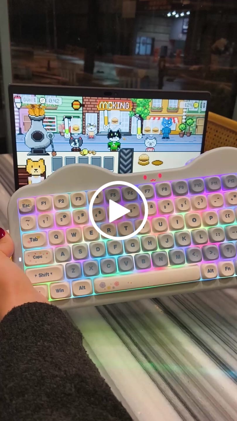 Customer video review of YUNZII C75 Cake Meow Mekanik Klavye