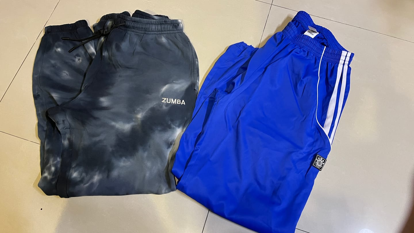 Customer photo review of Eastern Flavor Curvy Track Pants