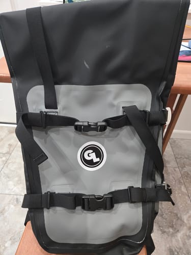 Customer photo review of Giant Loop Mototrekk Panniers - Grey Pair
