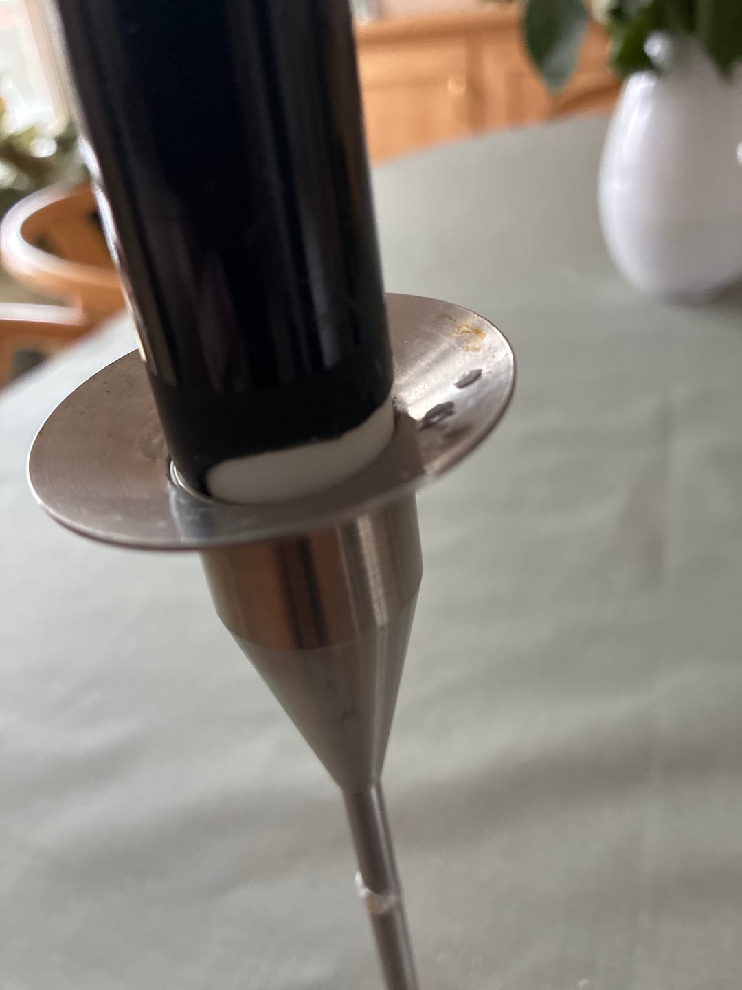 Customer photo review of LED Kertelys med Lak, 2 stk (38 cm) Mørkegrøn