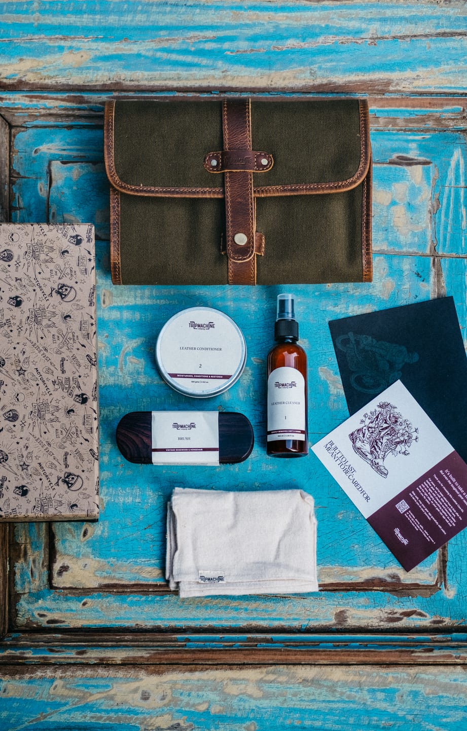 Customer photo review of leather care kit
