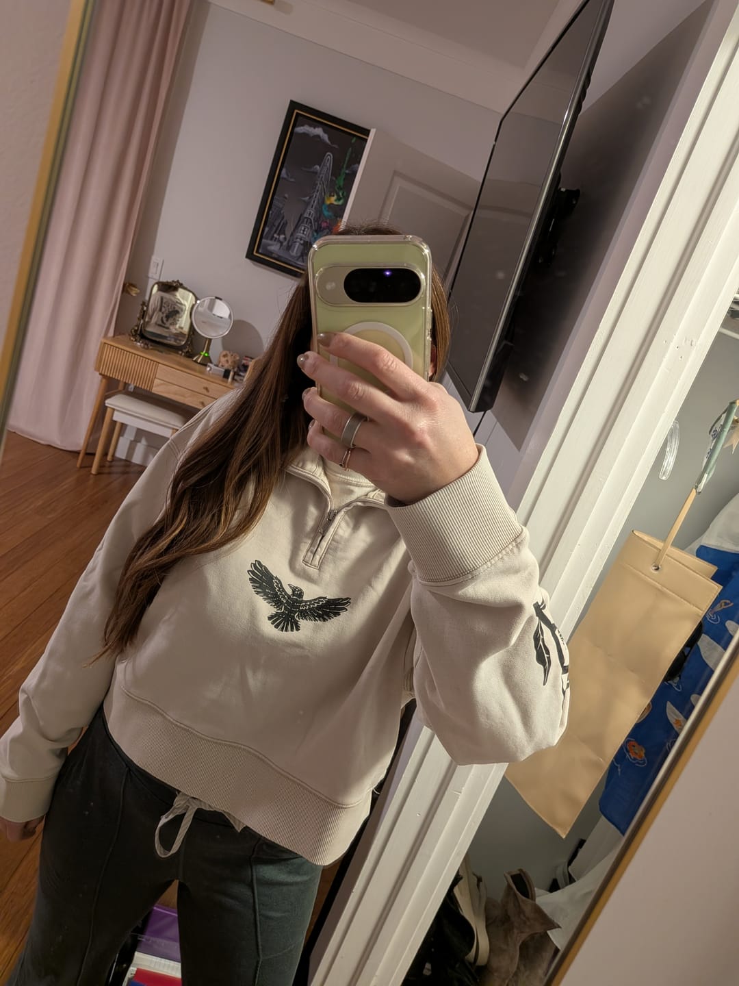 Customer photo review of Adapting 1/4 Zip Sweater