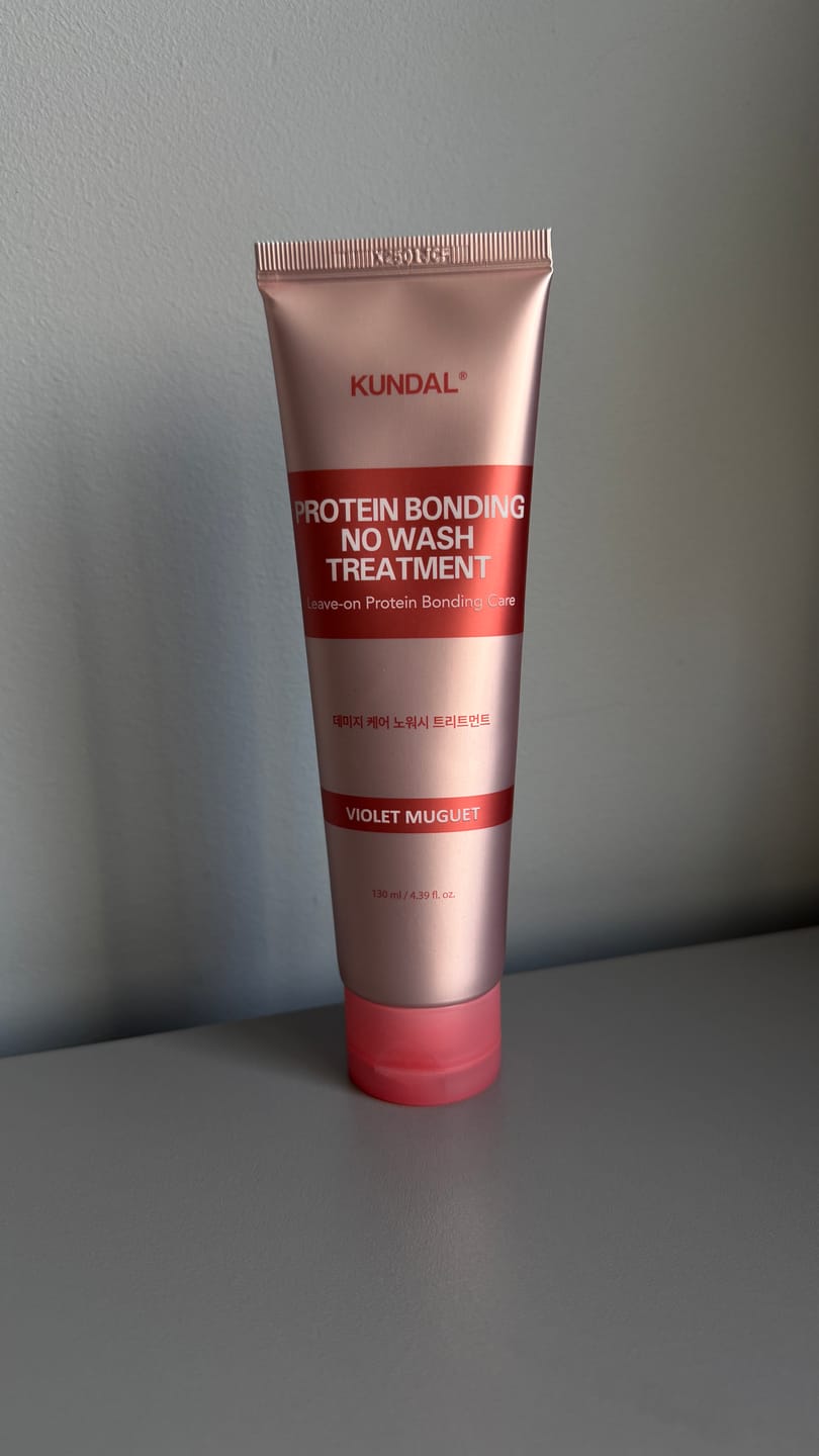 Customer photo review of Nenoskalojams kopšanas līdzeklis matiem Kundal Protein Bonding No Wash Treatment Violet Muguet