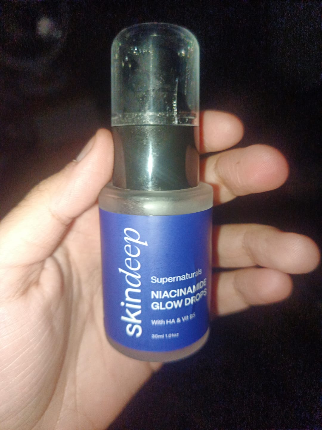 Customer photo review of NIACINAMIDE GLOW DROPS - with HA & Vit B5