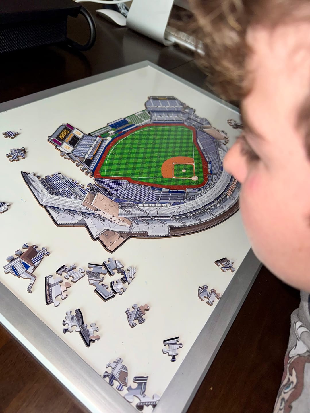 Customer photo review of San Diego Padres™ Petco Park Stadium - Wooden Puzzle