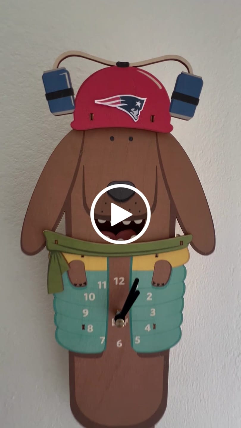 Customer video review of Gus the Dachshund Pendulum Clock