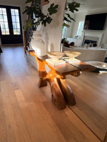 Customer photo review of Mid Century Foyer Table For Living Room