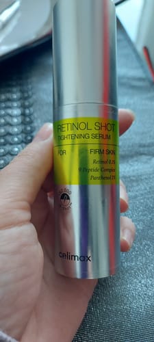 Customer photo review of Liftinga efektu piešķirošs serums ar retinolu un mikroadatām Celimax The Vita−A Retinol Shot Tightening Serum