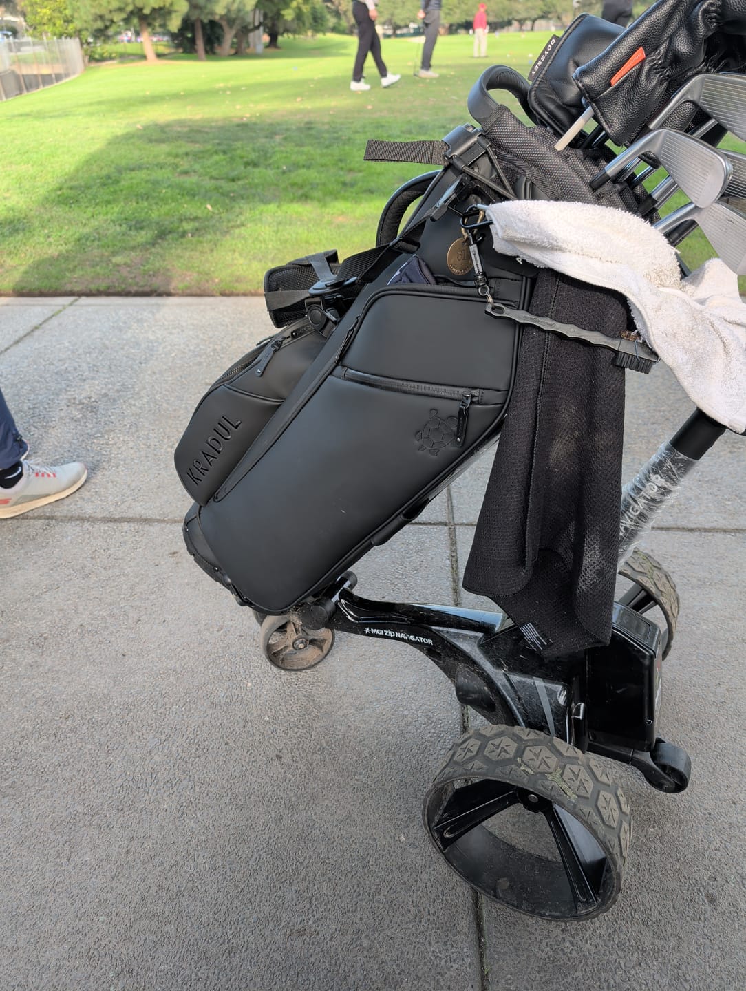 Customer photo review of LUX 9.5" 14-Way Hybrid Stand Bag: Tar