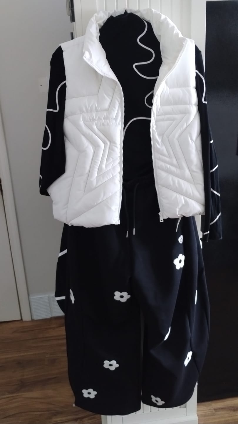 Customer photo review of Aelfric Eden Floral Embroidery Baggy Barrel Sweatpants