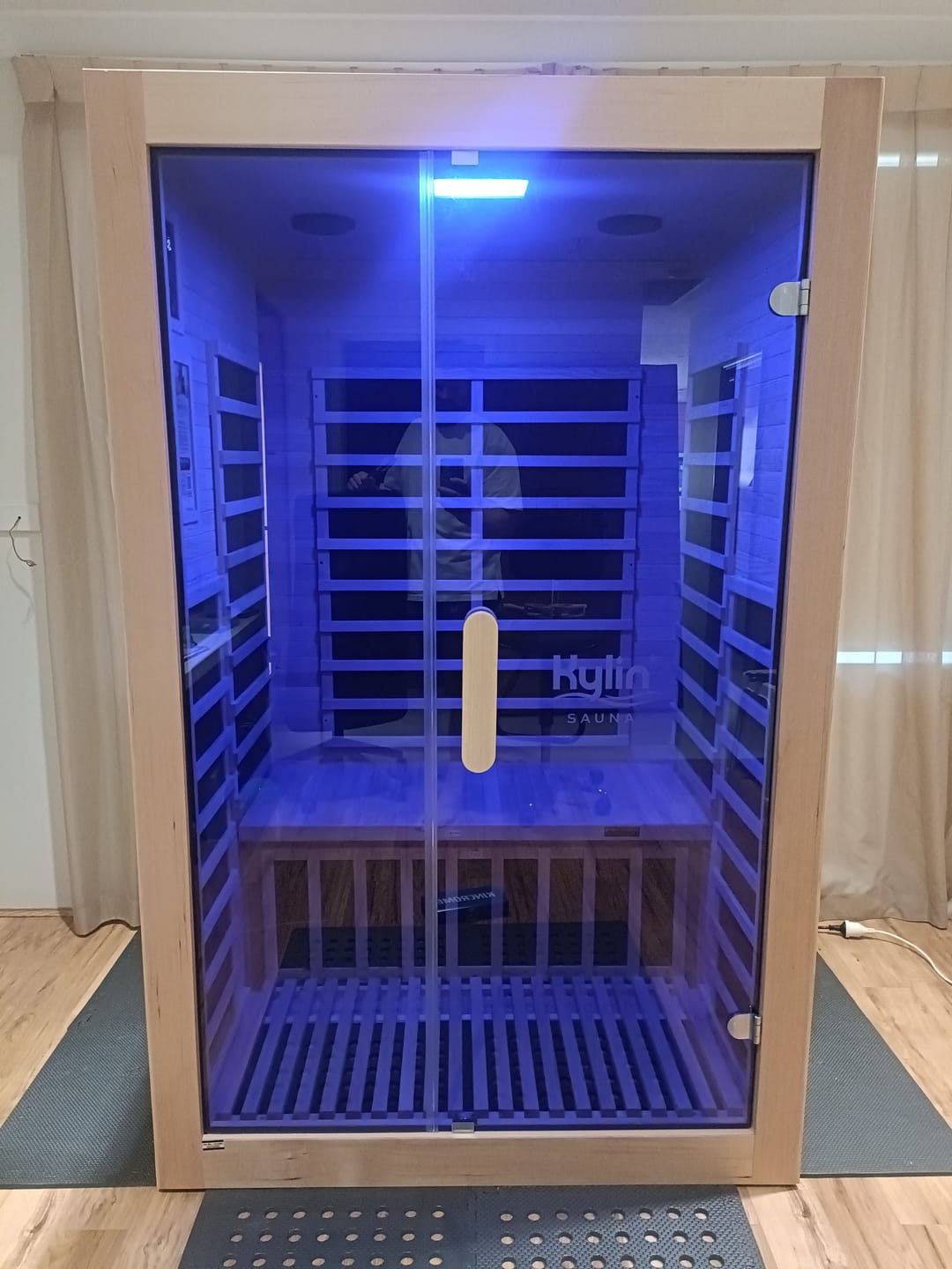 Customer photo review of Kylin Low EMF Carbon Infrared Sauna Room 2 Person H6203 (Floor Heater included)