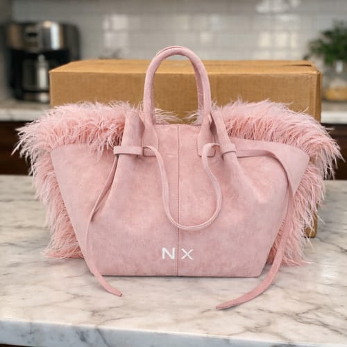 Customer photo review of Monaco suede pink (large) ( PRE ORDER )