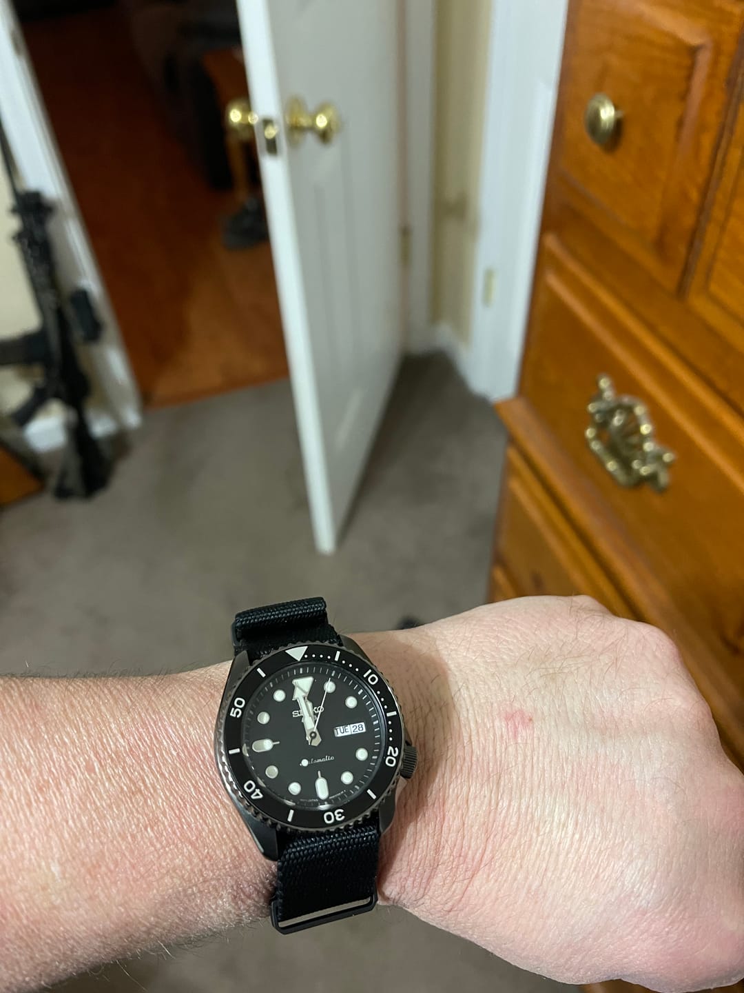 Customer photo review of Five Eye Nylon Watch Strap - PVD/Black
