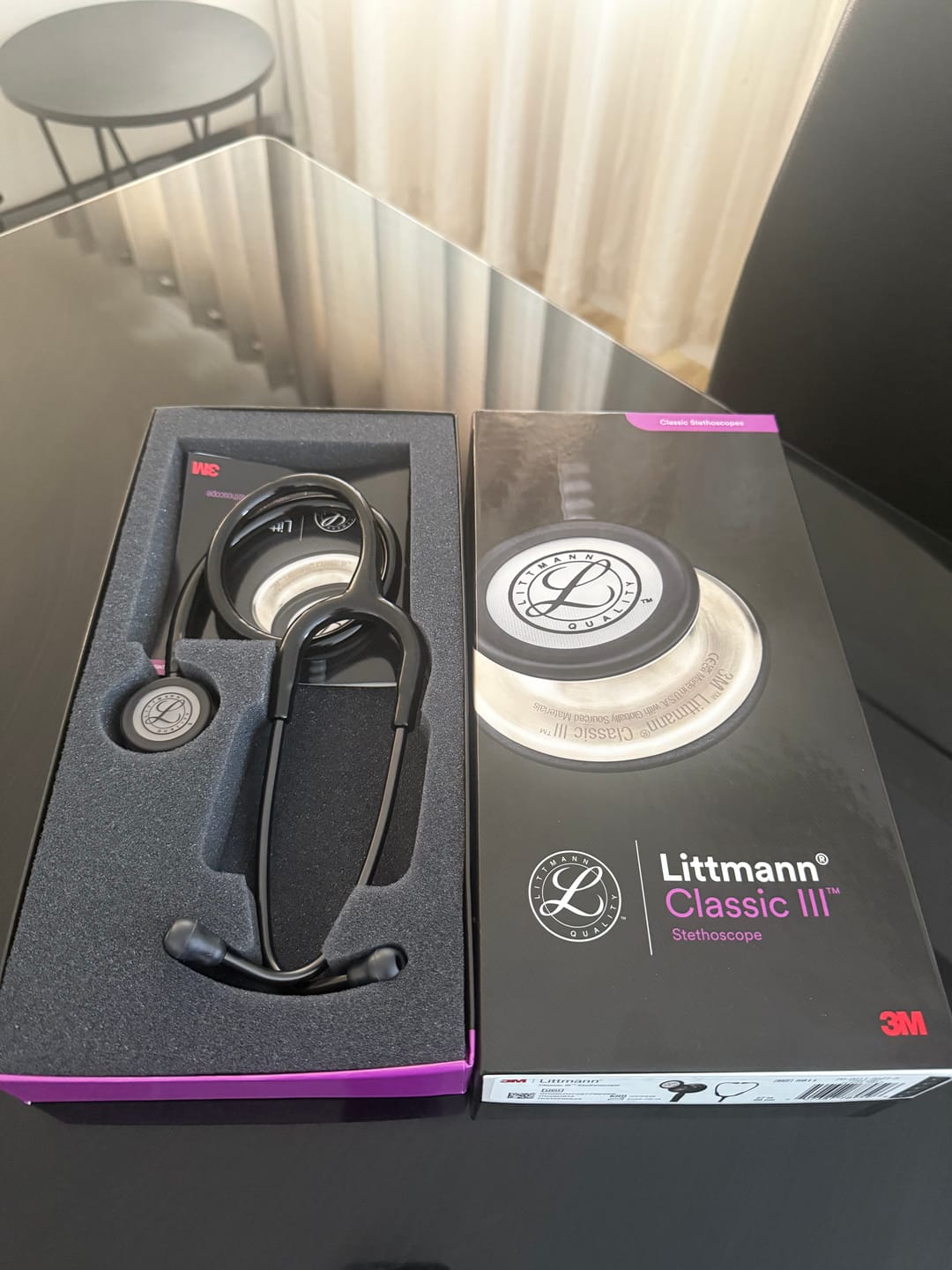 Customer photo review of Littmann Classic III Stethoscope: Black and Smoke 5811